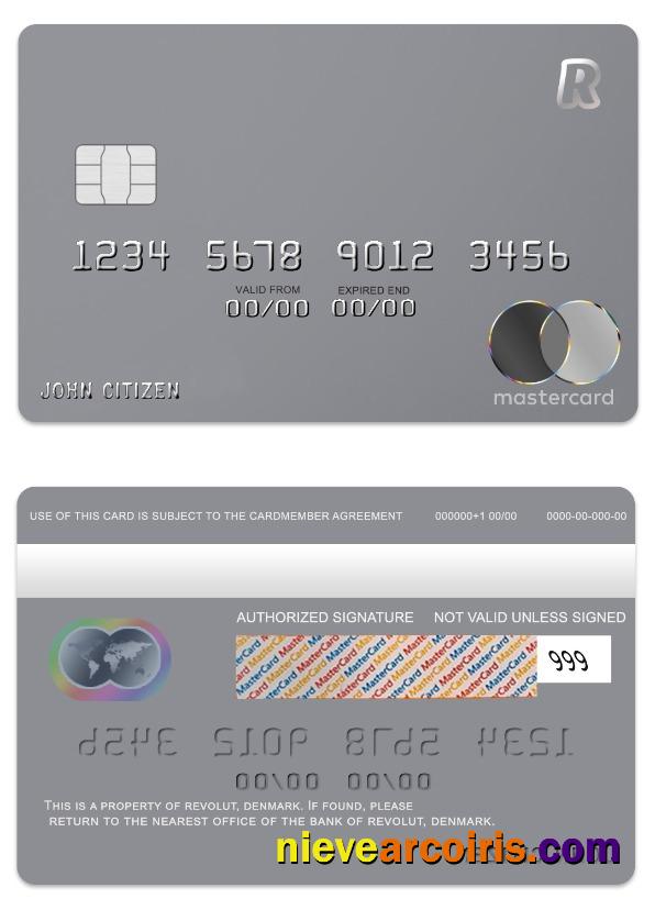 Denmark Revolut bank premium mastercard